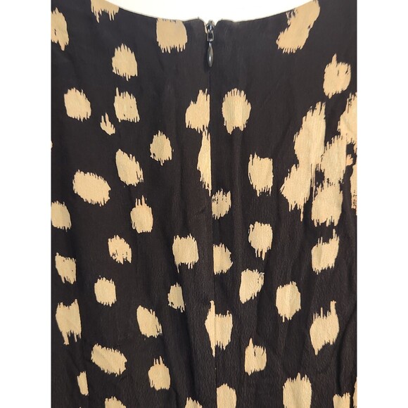 French Connect Dress Size 10 "Geriel Drape Dress" Side Zipper Blouson Sleeves - Picture 4 of 8